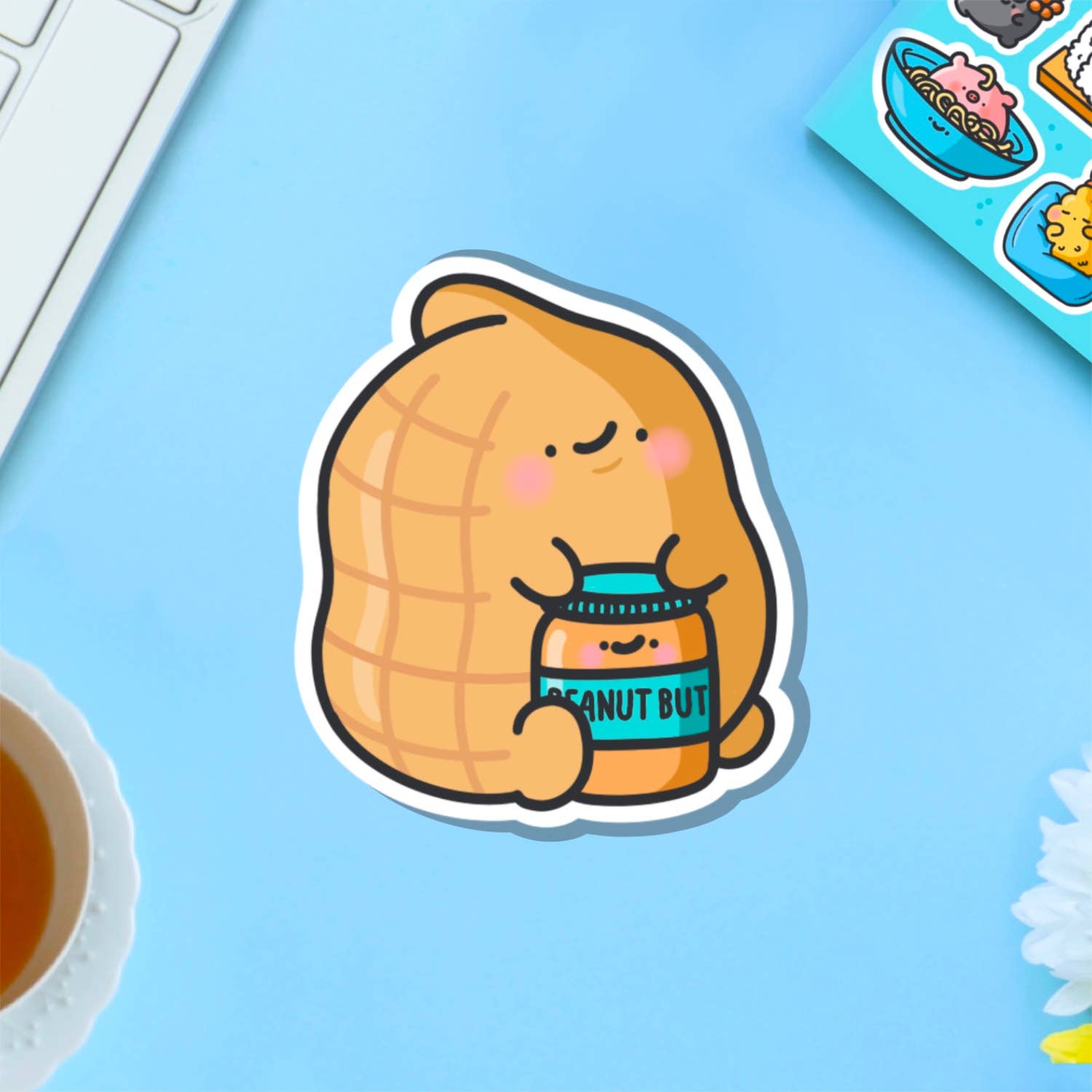 Toastedink – wholesale Sticker – Peanut Vinyl Sticker | Cute Stickers0