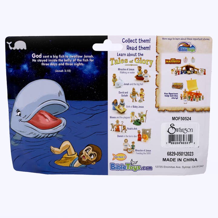 Swanson Christian Products - Wholesale Figurine Toy - Kids - Toy Figurine Jonah And The Big Fish1