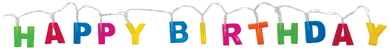 Party Partners - Wholesale Party Sign/Banner - LED Happy Birthday Banner1