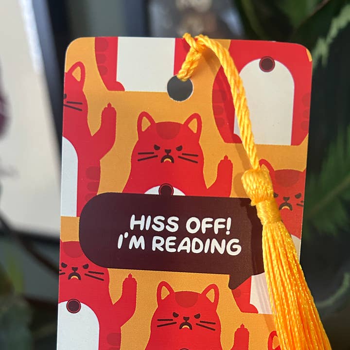 Jess Bright Design - Wholesale Bookmark - Angry Cat Bookmark with Tassel | Cute, Funny Bookmark2