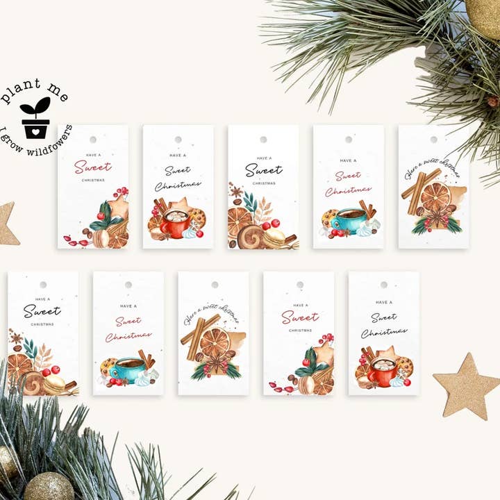 Etichette regalo piantabili - Sweet Christmas per la vendita all'ingrosso da parte di Myeco