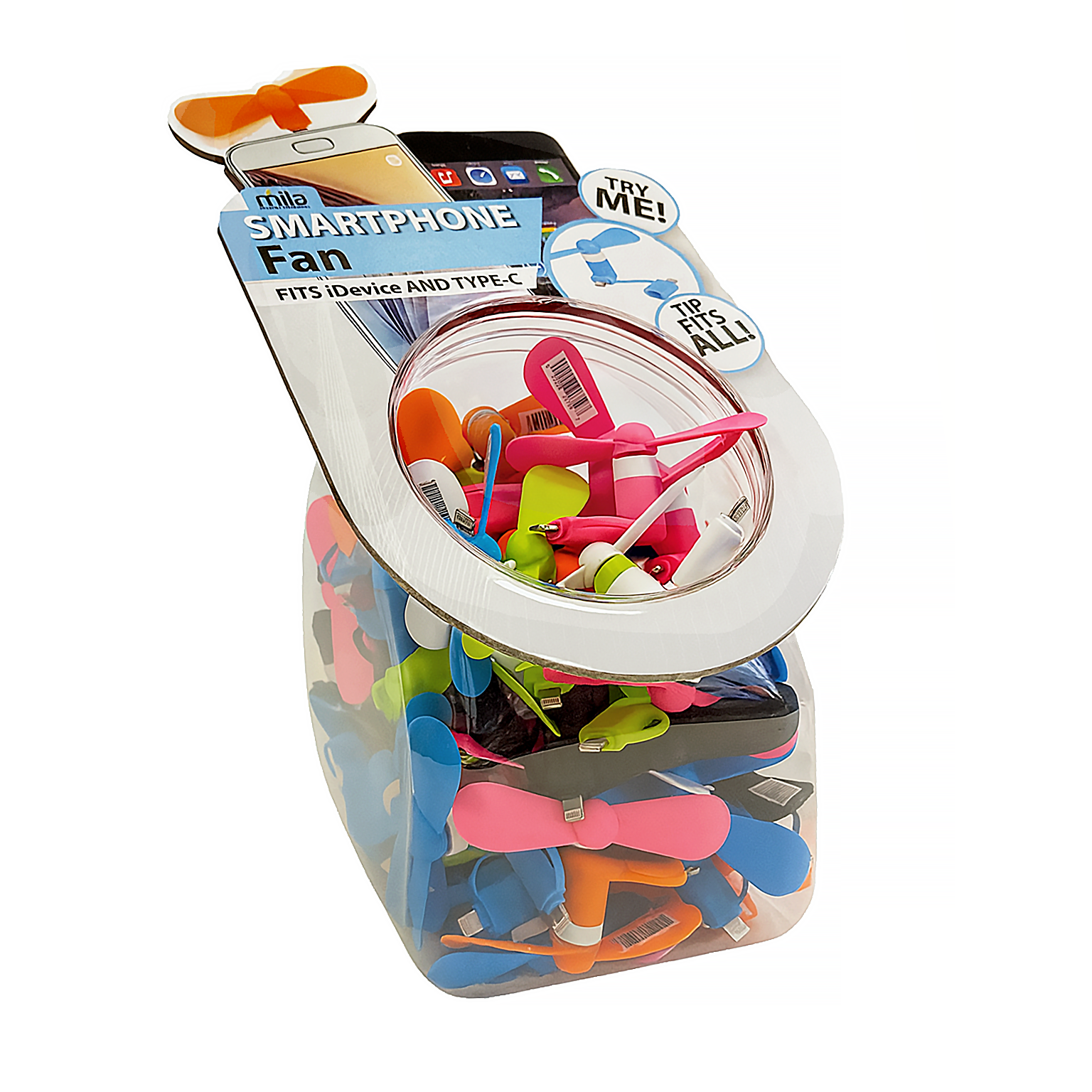 Mila Wholesale - Wholesale Handheld Electric Fan - Dual Adapter Smartphone Fan Bowl1