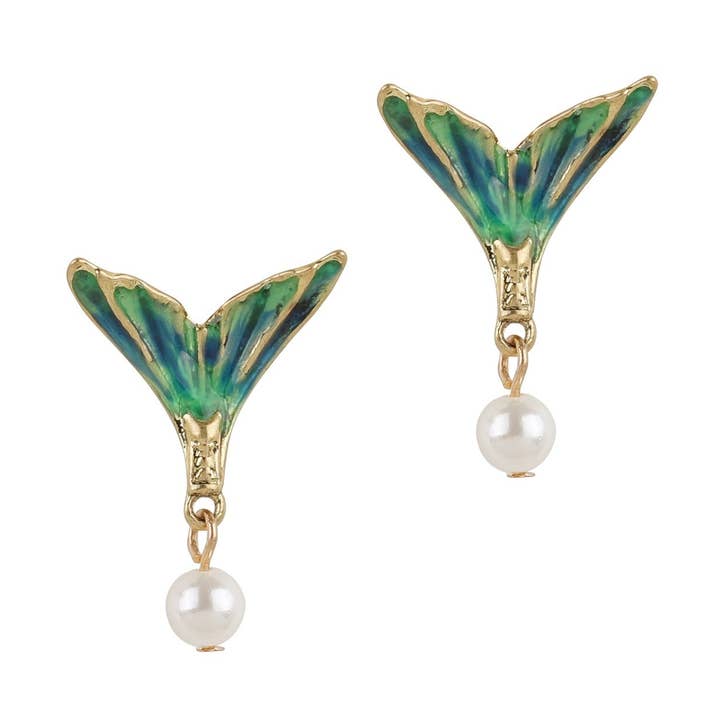 Mermaid Tail Stud Earrings for wholesale by Bill Skinner