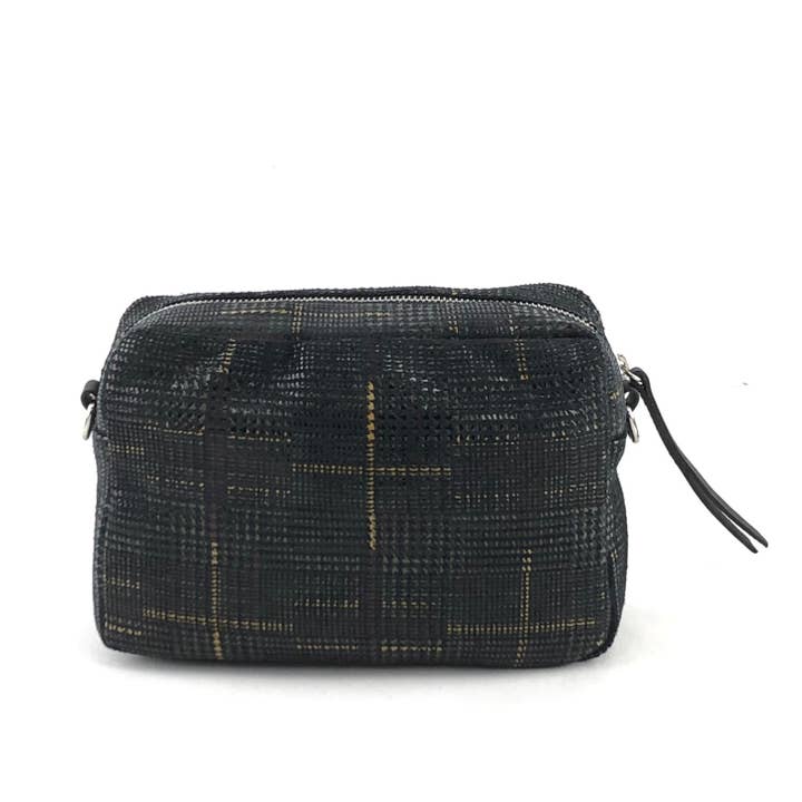 MILANO AMOUR - Wholesale Crossbody Bag - Women's - CROSSBODY BAG PAIGE ZIP PIED DE POULE