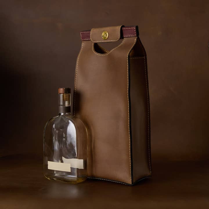 SouthLife Leather Goods - Wholesale Wine Tote - Wine Tote1