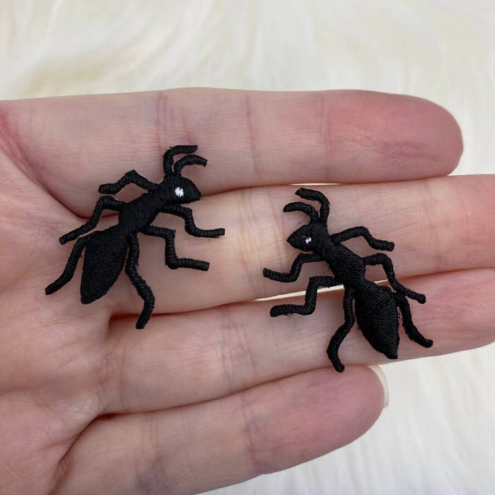Wholesale Applique – wholesale Patch – Black Ants, Insects, Bugs, Embroidered, Iron-on Patch