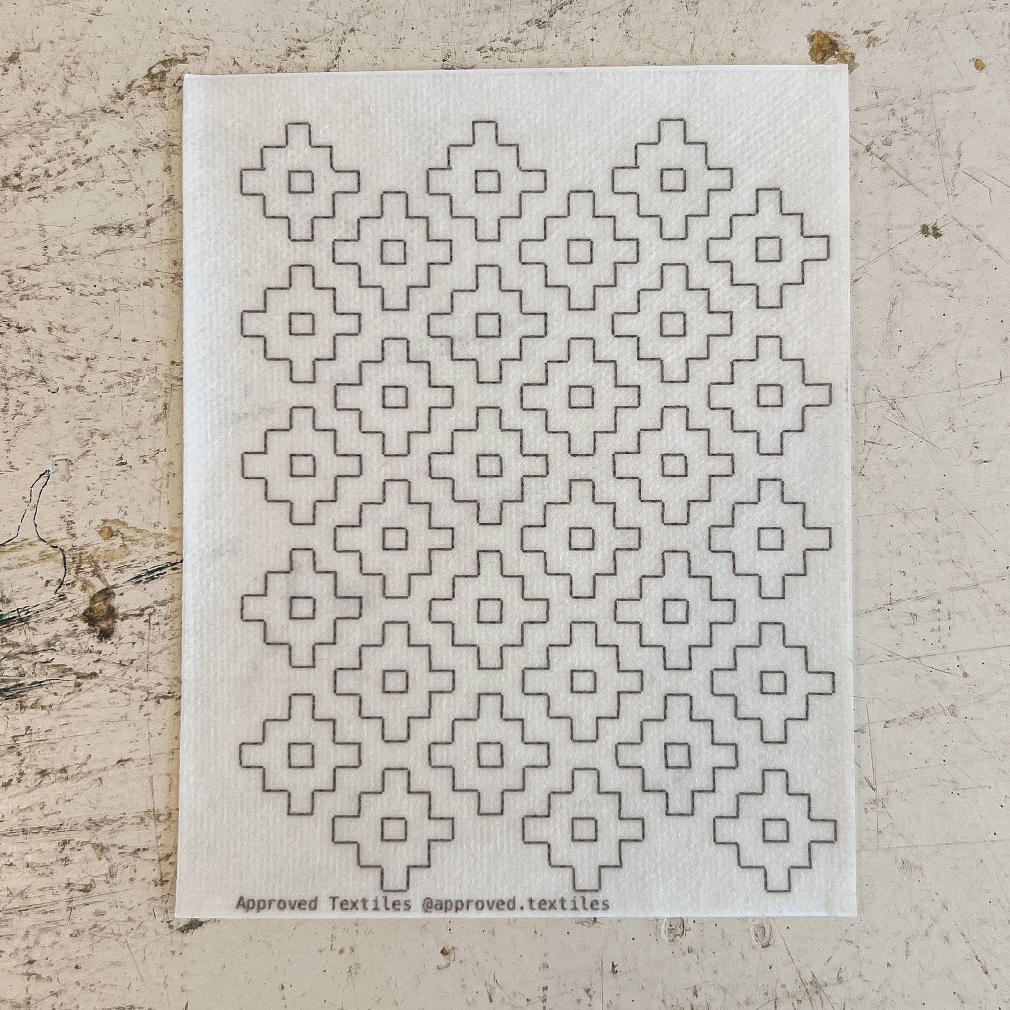 Approved Textiles – Kit de costura artesanal por atacado – Flores de Dióspiro - Remendo Mínimo + Transferência de Ornamentação6