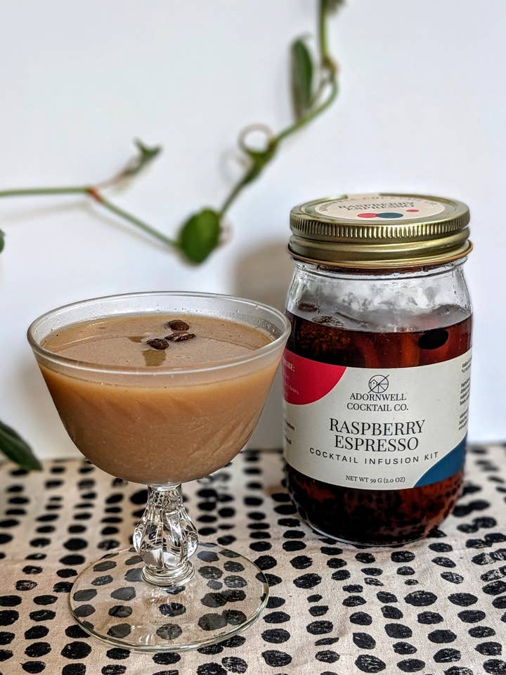 Kit de infusión de cóctel de frambuesa y espresso para venta al por mayor de Adornwell Cocktail Co.