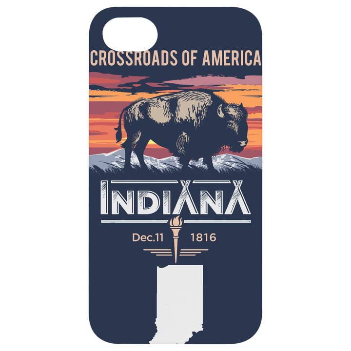 Weiß beschichtetes Rosenholz - State Indiana UV-farbig bedruckt für den Großhandel von OTTO CASE