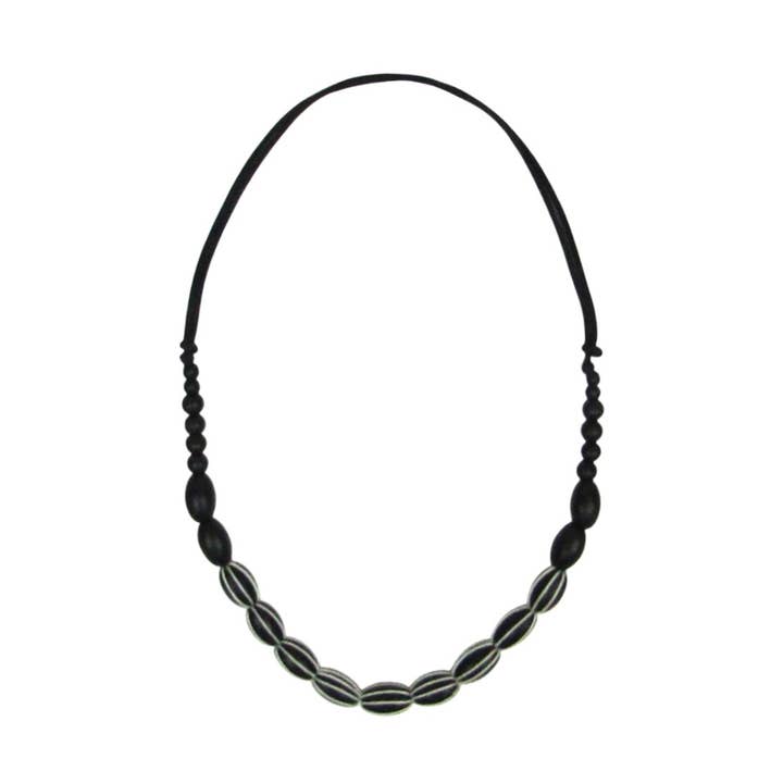 Giselle enkelt svart justerbart metallfritt halsband för wholesale av Katie and Company