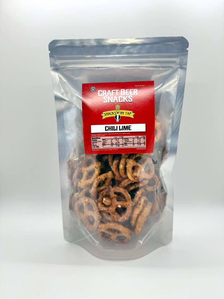 Bretzels au chili et à la lime pour la vente par Snacks On Tap