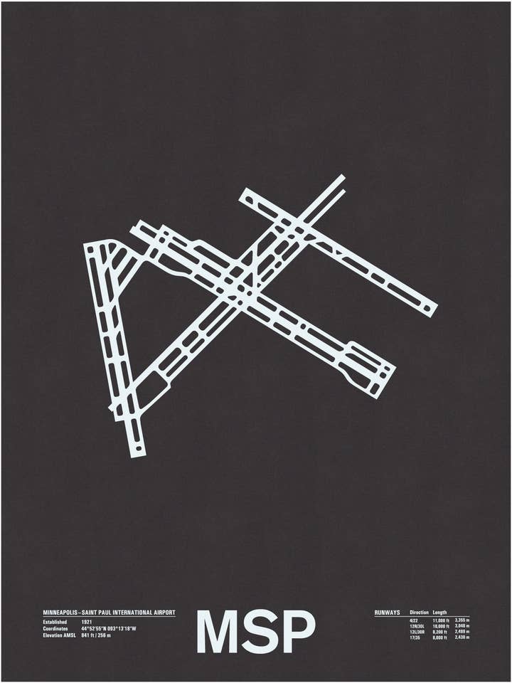 MSP: Minneapolis St-Paul International Screenprint for wholesale by NOMO Design