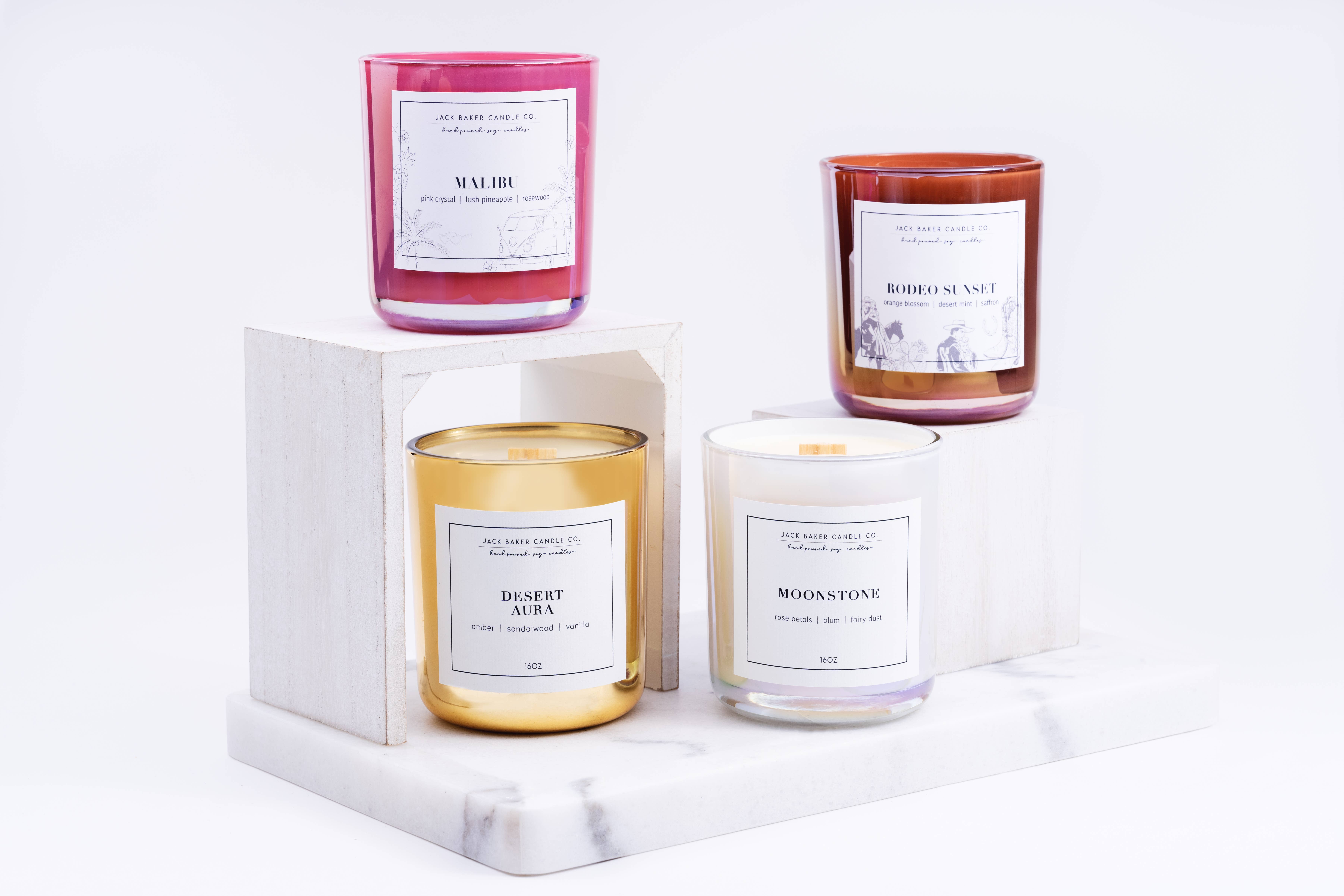 Jack Baker Candle Co - Vendita all'ingrosso Candela in vasetto - Collezione White Linen - Hot Mom $h! da 16 once2