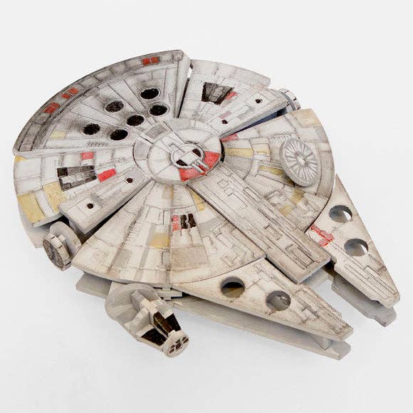 Insight Editions - Wholesale DIY Craft Kit - IncrediBuilds: Star Wars: Millennium Falcon 3D Wood Model