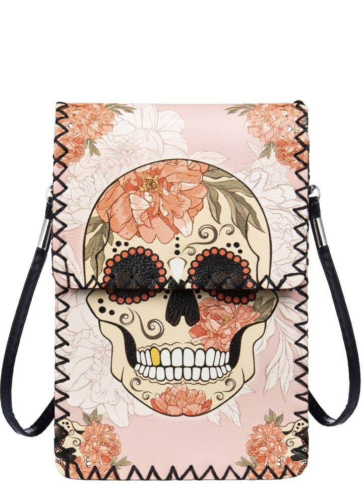 Floral Skull Printed Crossbody HB0580 - NO.160 for wholesale by Ole