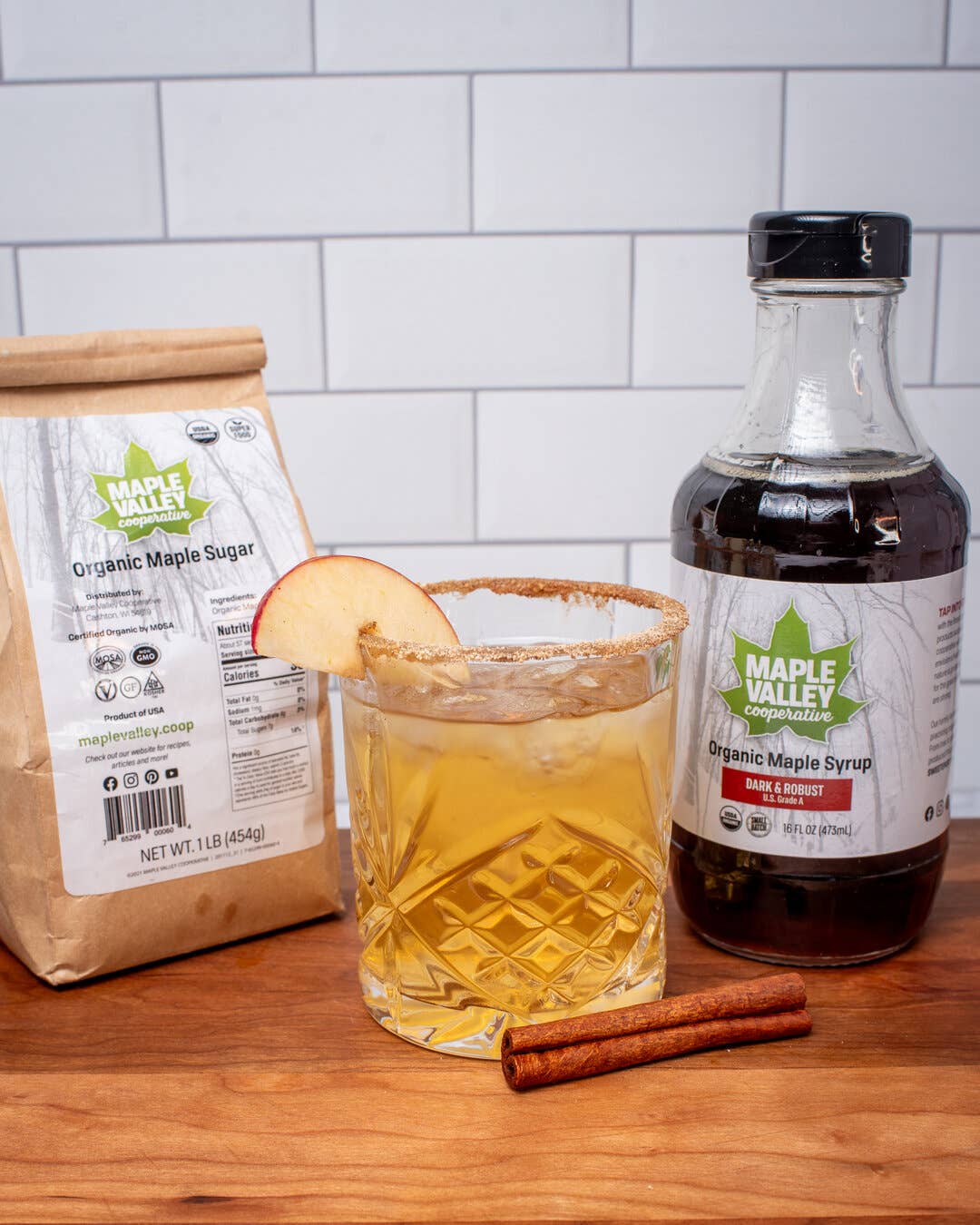 Maple Valley Cooperative - Wholesale Sugar/Sweetener - Maple Sugar Organic Granulated 5oz. Shaker In Glass6