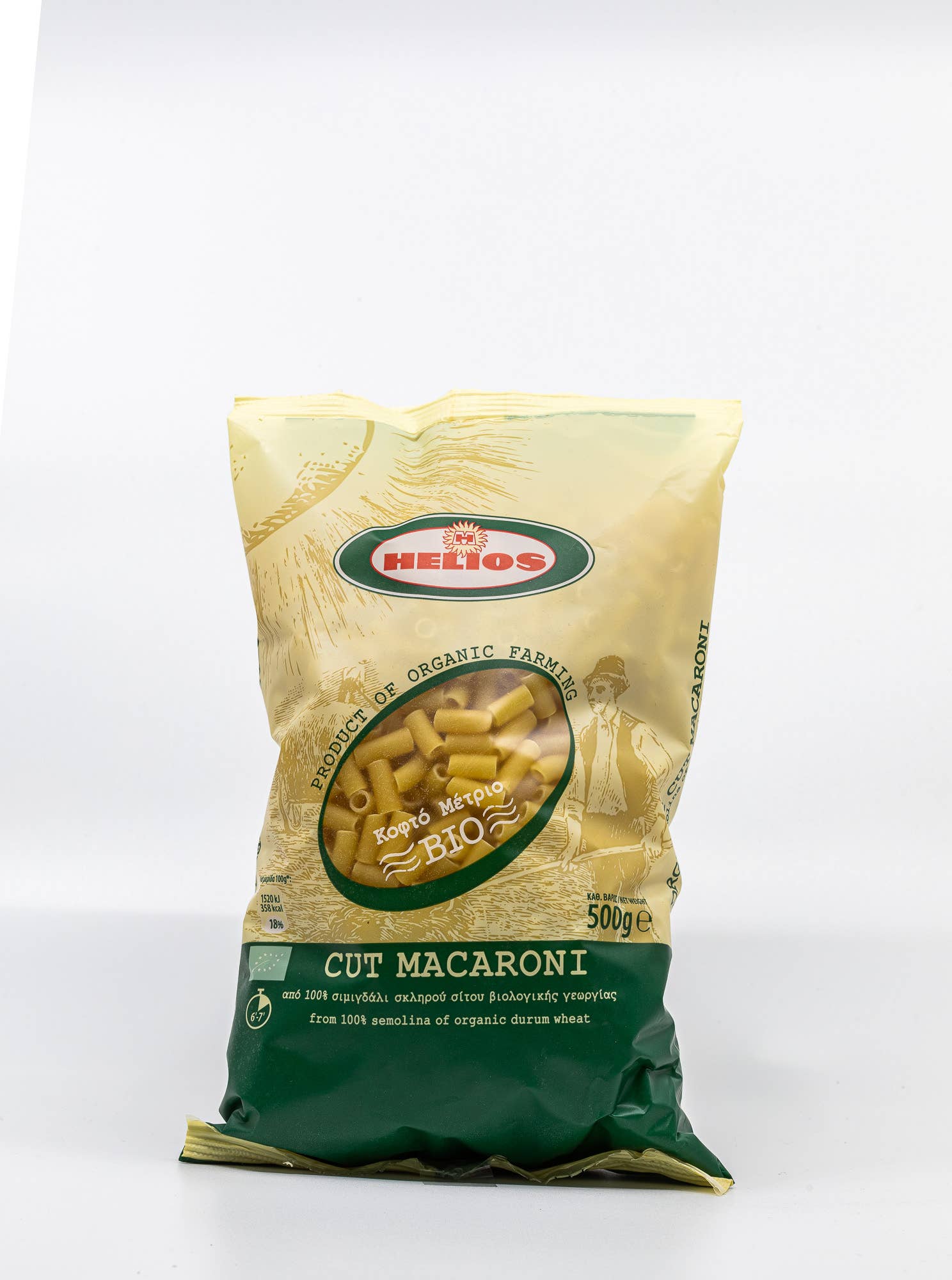 Helene Delices Grecs - Wholesale Pasta - Organic cut macaroni 500g0