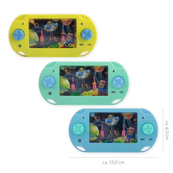 Trendhaus – wholesale Klassisk leksak - Barn – SPACE ADVENTURE vatten-pinballspel GitD, sorterat i 3 färger2