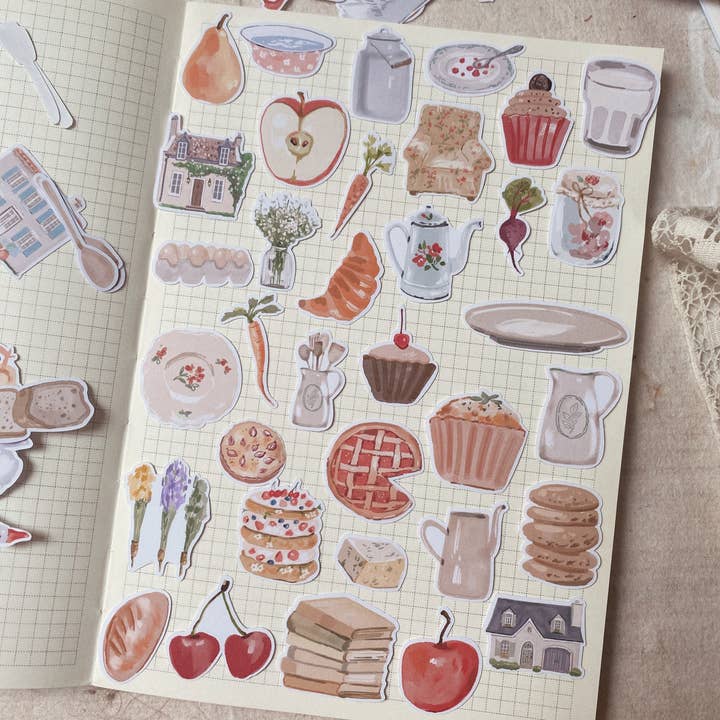 Chapteries - Wholesale Sticker - "Cottage" sticker set - 70+ sticker flakes!1