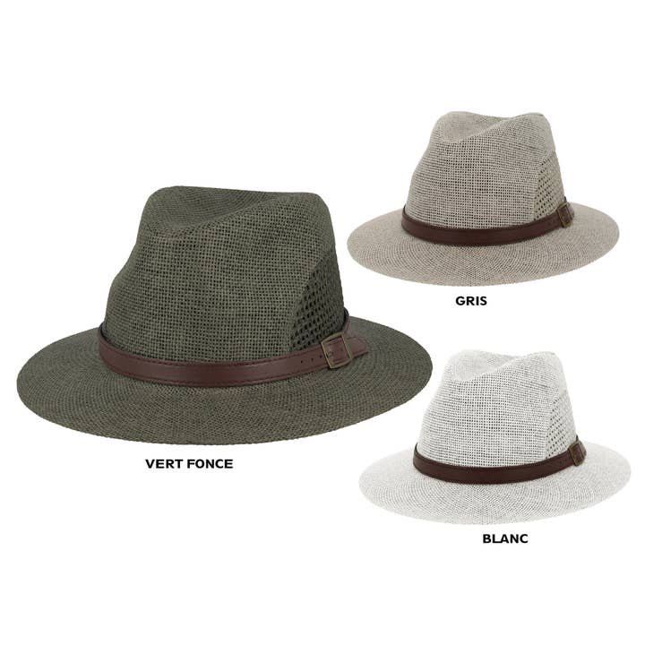 Panamahoed van papieren vezel, set van 12 stuks - 1ES384 voor wholesale door M BY FLECHET - ESSENTIALS - ALP1