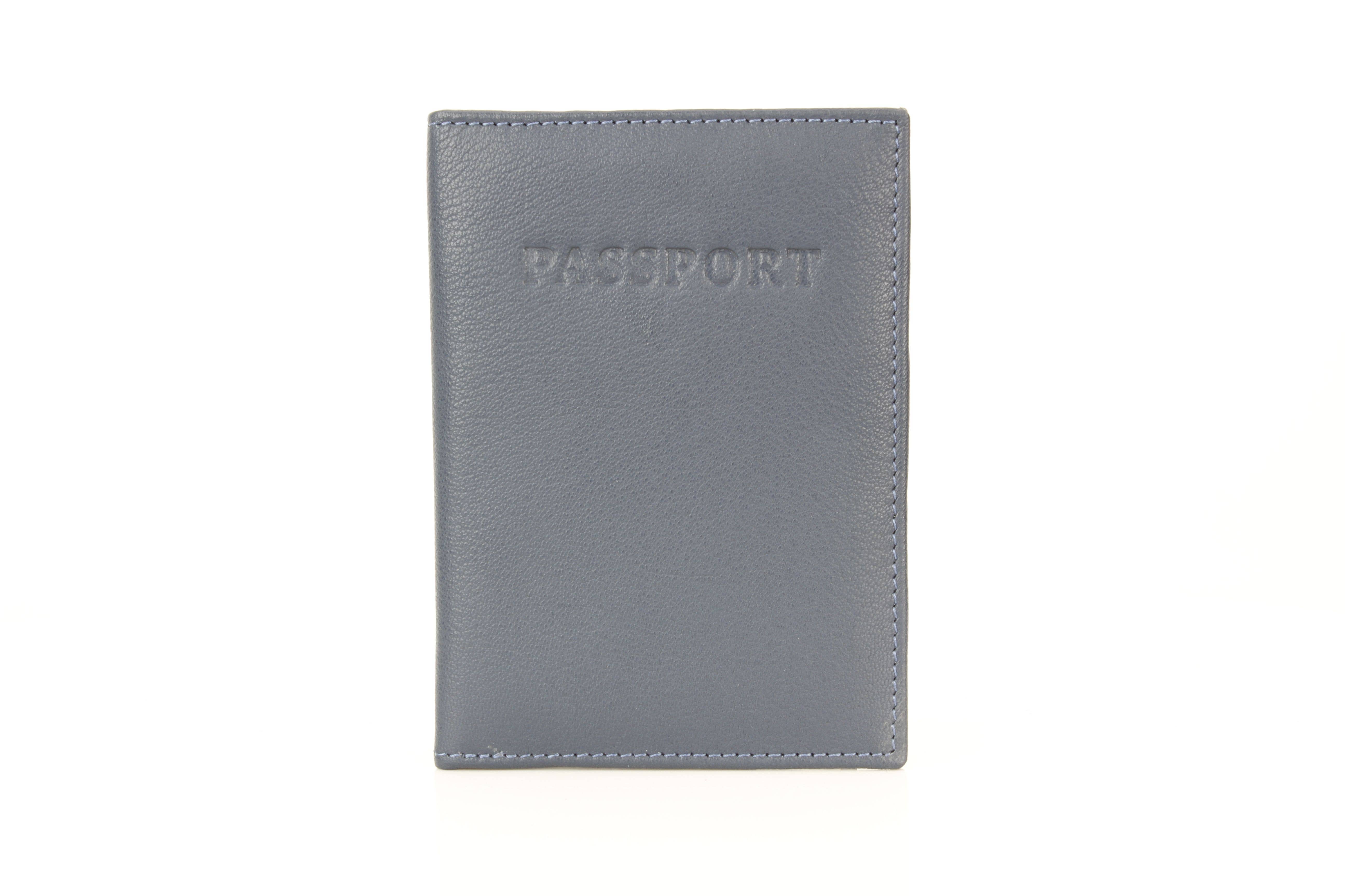 Leather Impressions Inc - Wholesale Passport Case - Unisex - Leather Passport Holder with Card Slots RB LW 21 100512