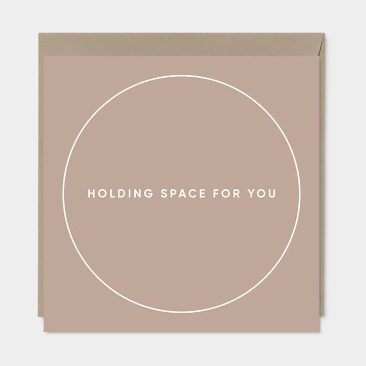 "Holding Space For You" Square Card IV for wholesale by The Design Craft