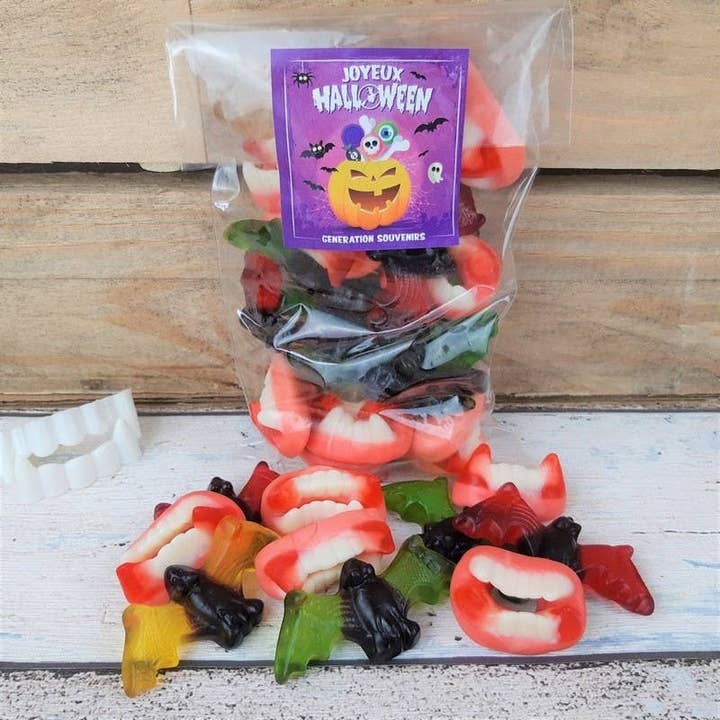 Halloween candy bag - Vampire - 150g for wholesale by Génération Souvenirs