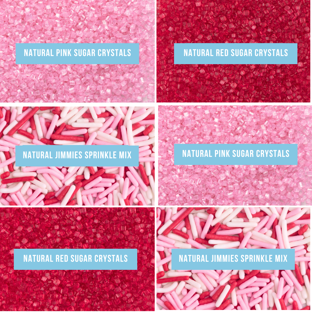 Sweets Indeed - Wholesale Sprinkles - Natural Sweetheart Sprinkle Jar - 6 Cell2