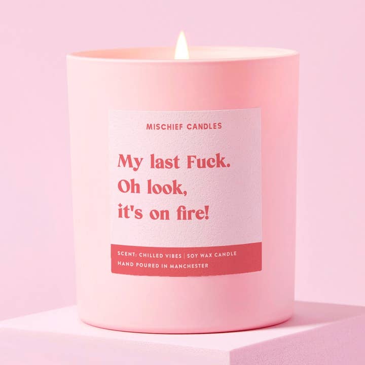 Funny My Last Fuck Friendship Gift Funny Candle for wholesale by Mischief Candles