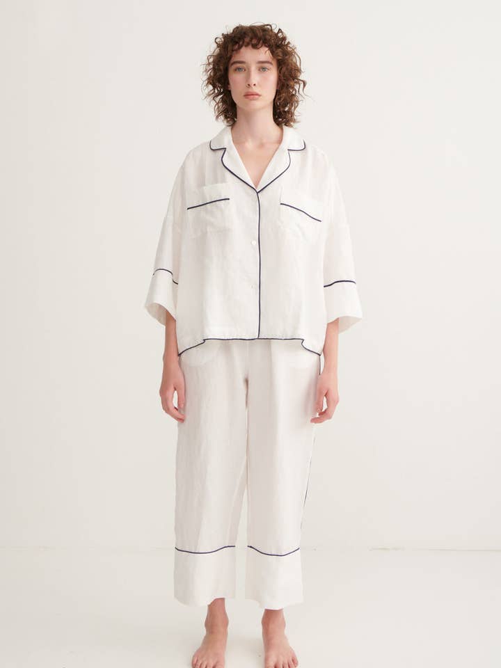 Snow Ivy Long Sleeve Shirt & Pant Pyjama Set for wholesale by ANDREA & JOEN