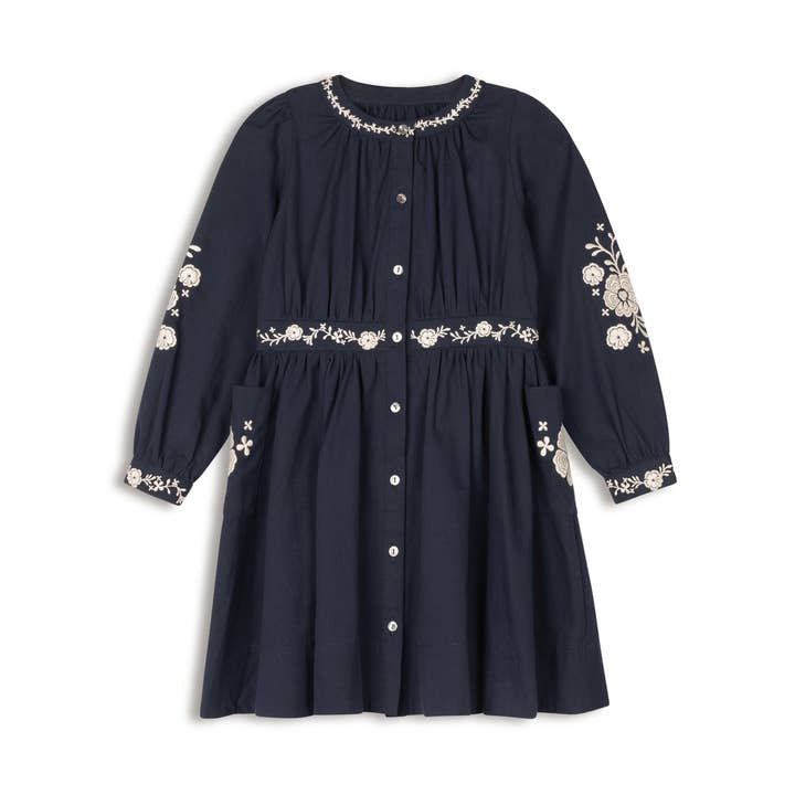 Colección Bordada Floral - Azul Marino - WS para venta al por mayor de Ely’s & Co.