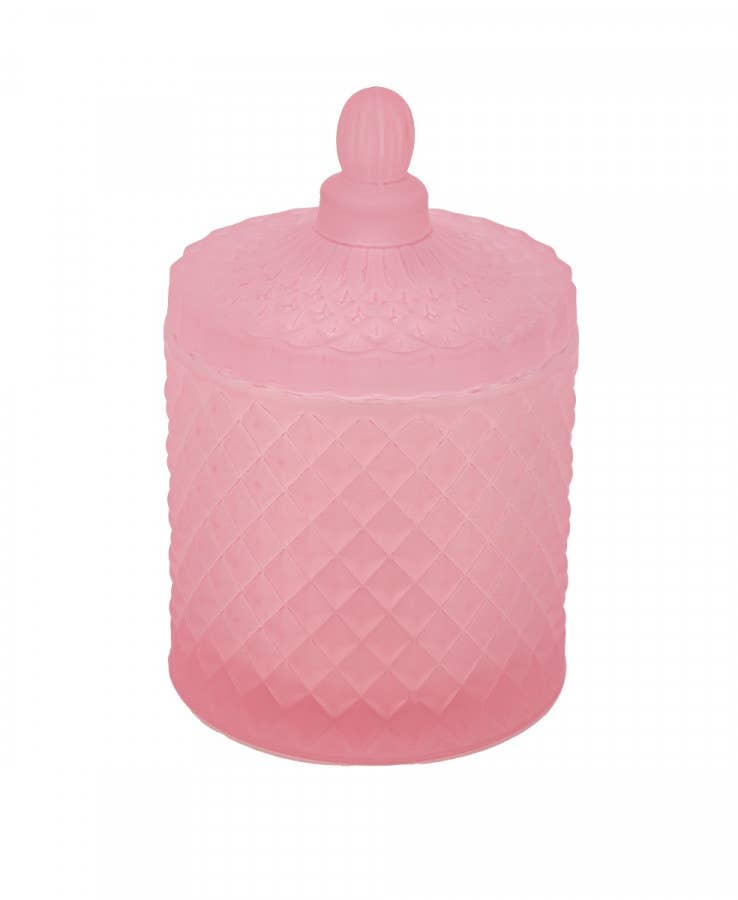 London Luxury Candle Supplies - Wholesale Weckpot/glazen pot - Geo 230 ml gekleurde geslepen glazen pot7