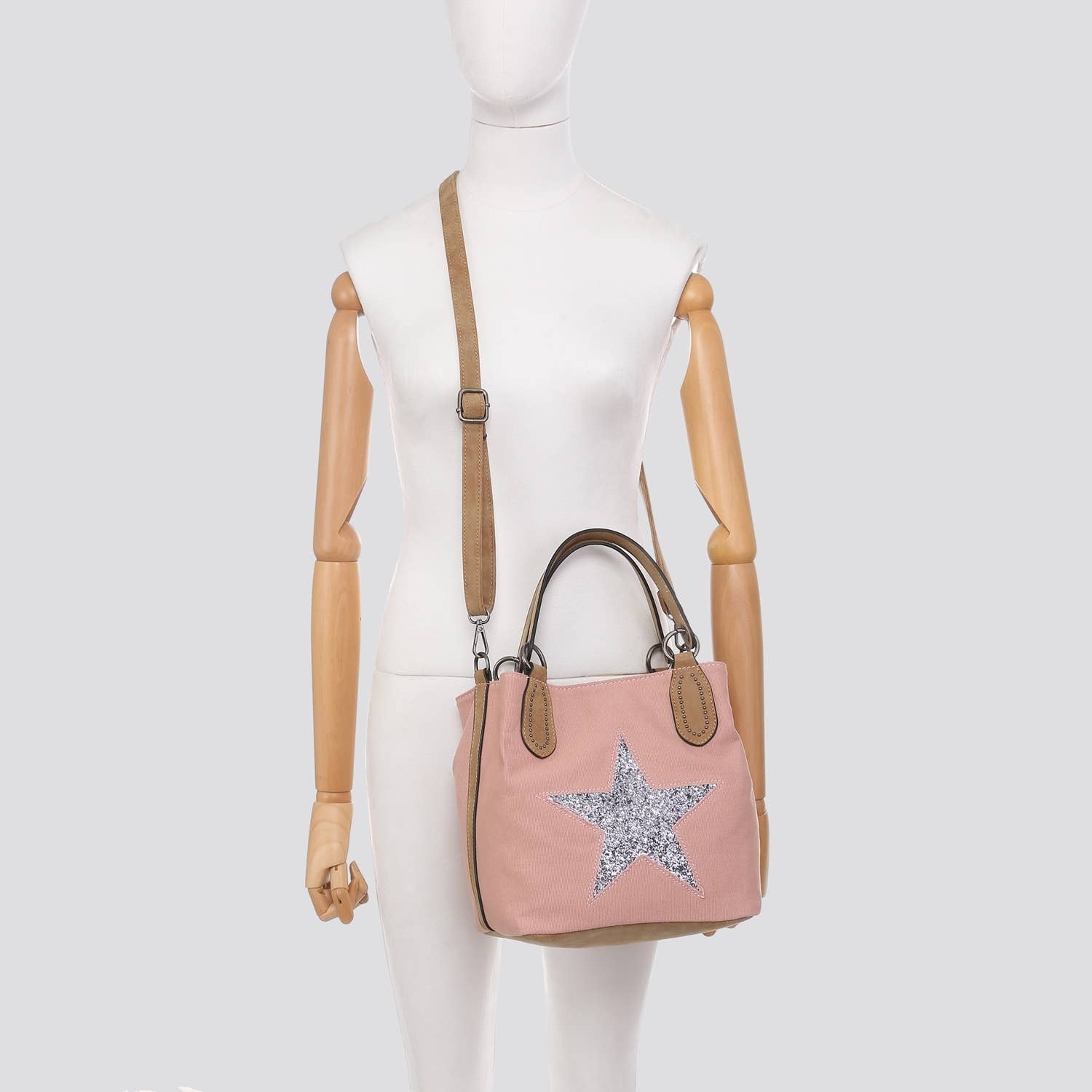 House of Milano – wholesale Tote bag – Women's – JNY2290S2526 Canvas Star Tote Bag8