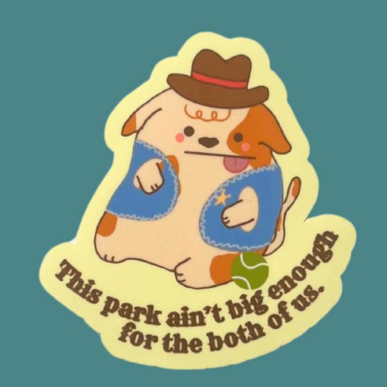 Autocollant Ce parc n'est pas assez grand pour nous deux pour la vente par Bloom by Steph