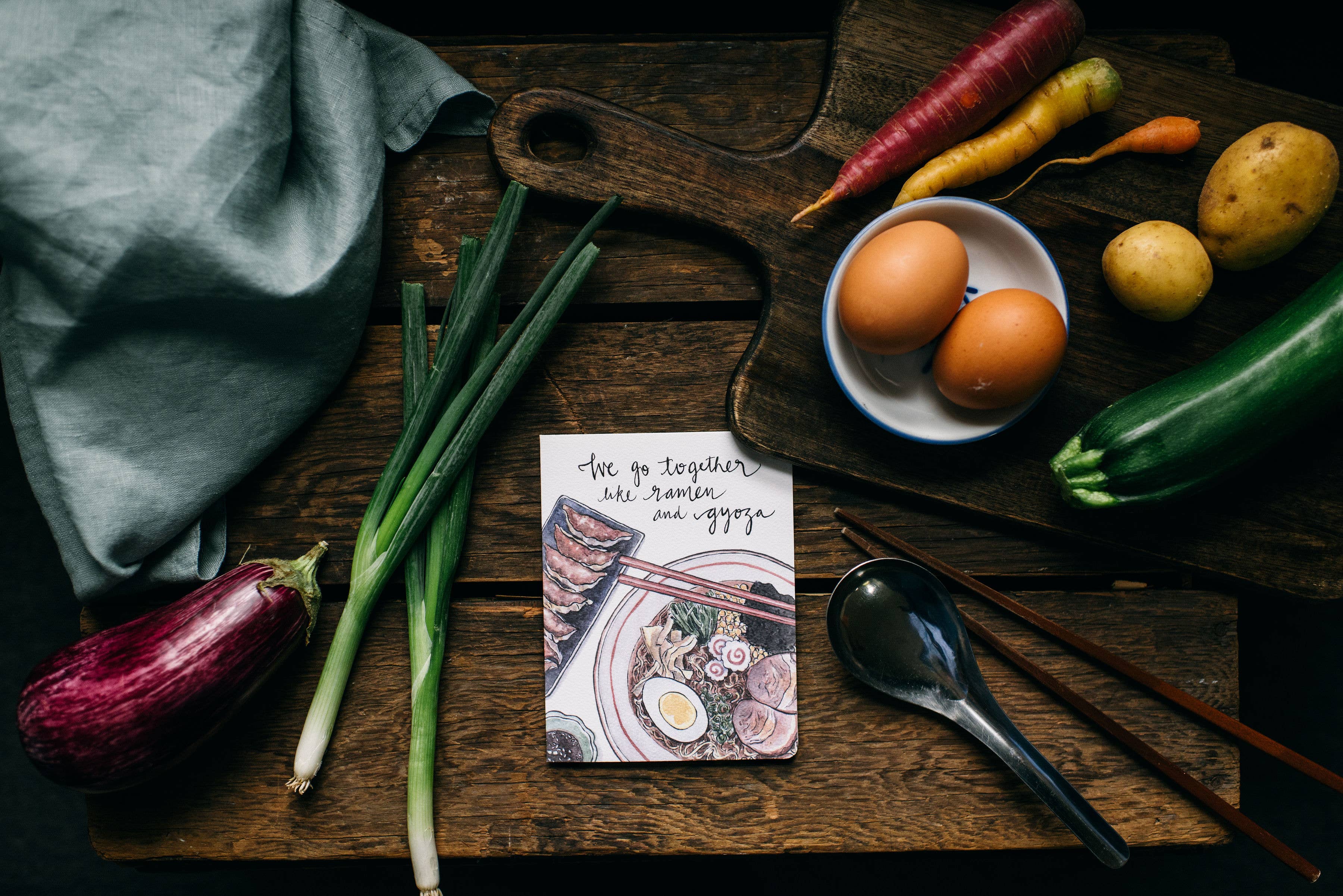 Gotamago - Wholesale Love Card - Ramen & Gyoza Card3