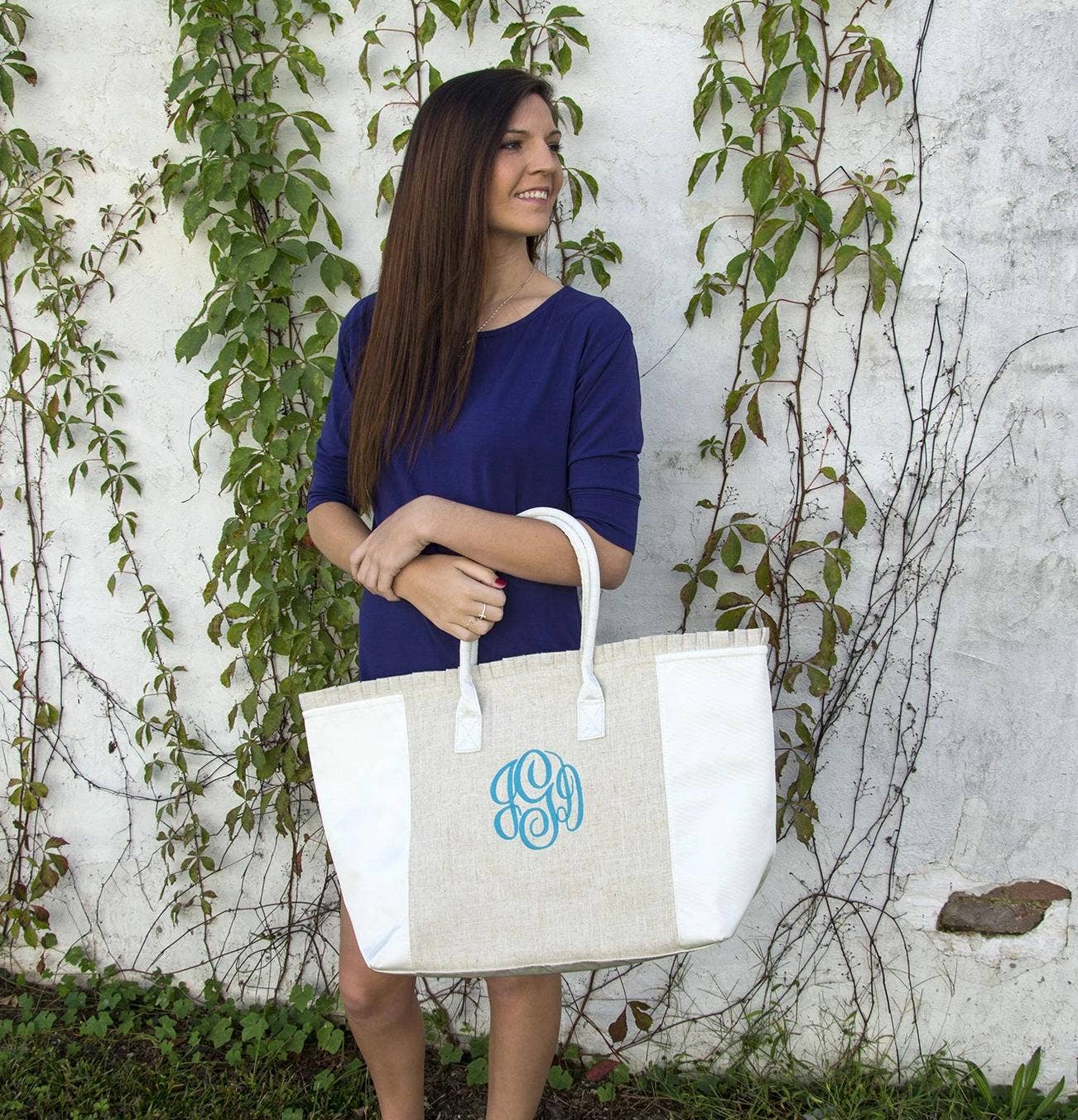 Mainstreet Collection - Wholesale Draagtas - Dames - Linnen weekendtas2