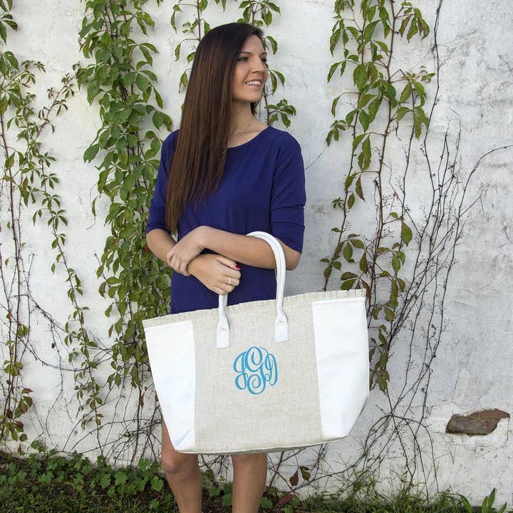 Mainstreet Collection - Wholesale Draagtas - Dames - Linnen weekendtas2