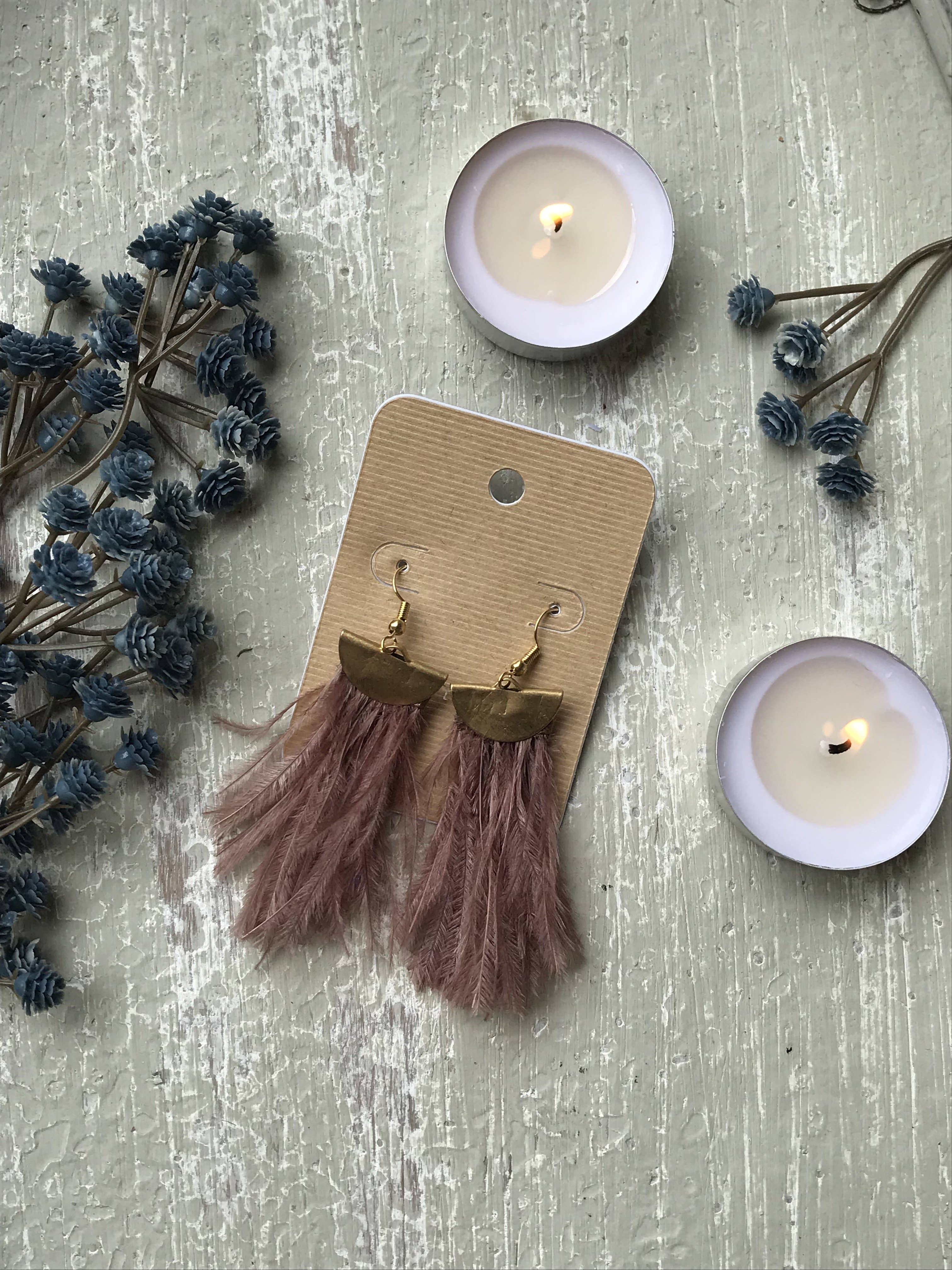 XTRA by Stacey - Wholesale Tassel Earrings - The Arwen Earring - Rose1