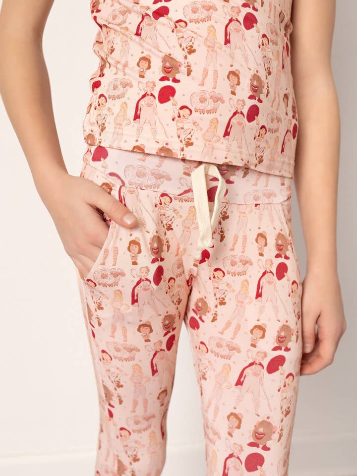Ellie Sue - Wholesale Lounge Set - Kids - Girl Power Lounge Set with Joggers