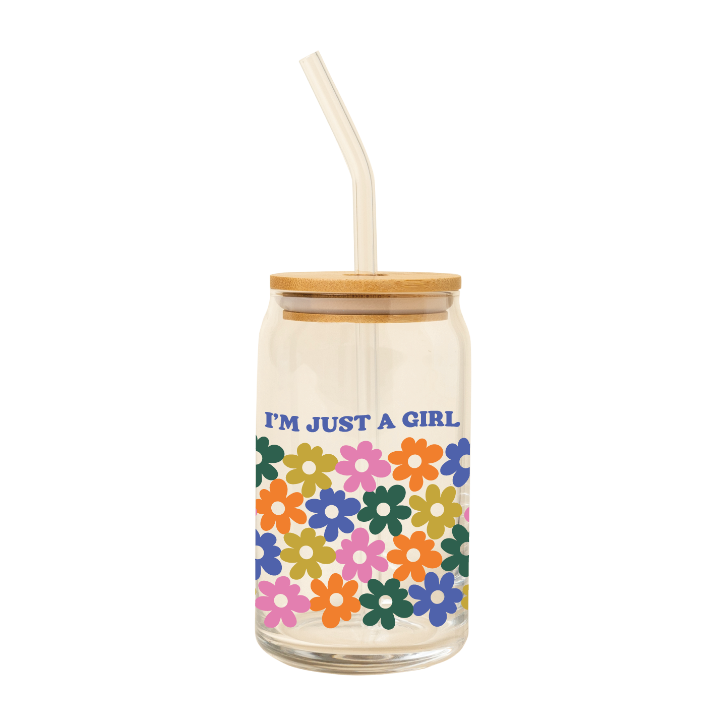 Talking Out of Turn - Wholesale Drinking Glass/Cup - Can Glass w/Lid + Straw TOP SELLER!6