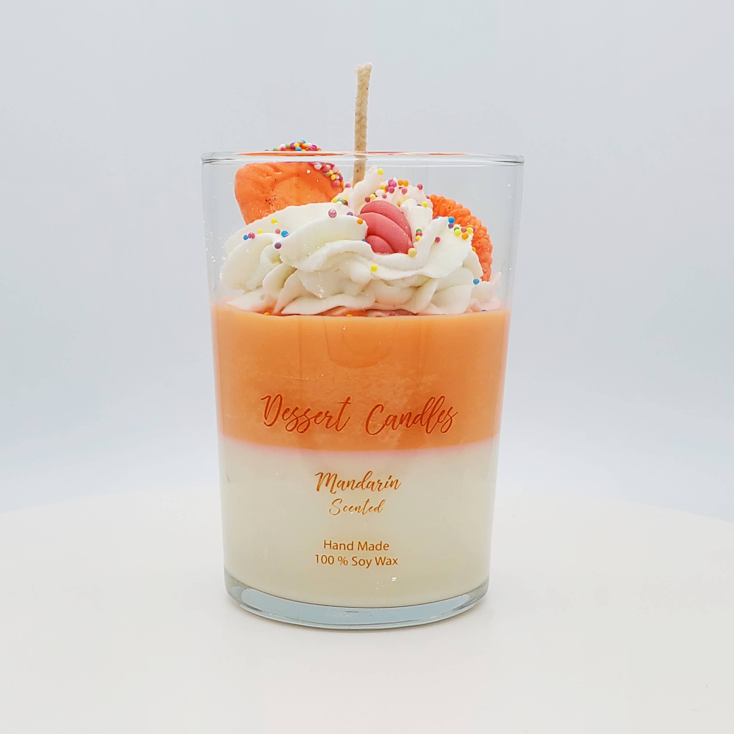 Dessert Candles – Velas de decoração por atacado – Vela de sobremesa mandarina 12 oz (340 g)