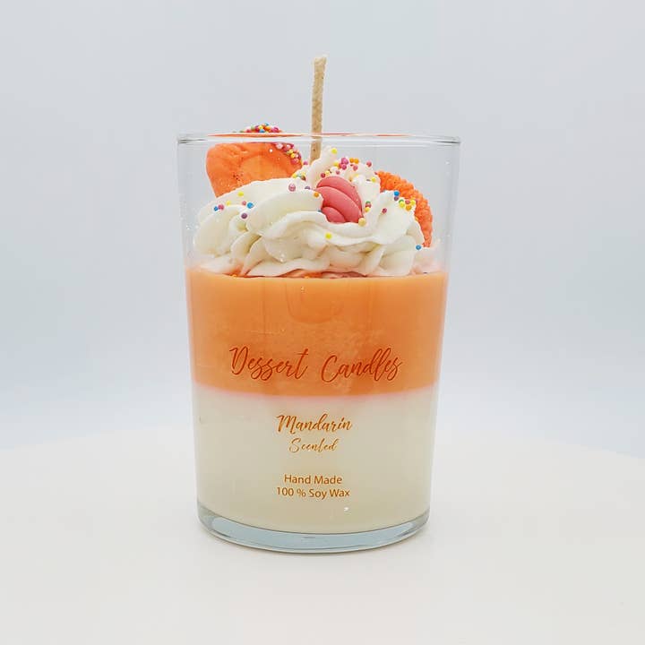 Dessert Candles - Wholesale Novelty Candle - 12oz Mandarin Dessert Candle