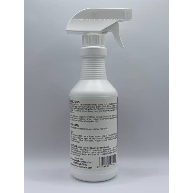 Carefree Enzymes - Wholesale Pet Cleaning Supplies - Cage Protector & Reptile Aquarium Cleaner 16 oz Spray