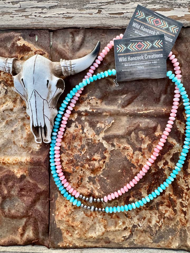 Mother of Pearl Necklace / Navajo Pearl Necklace /Western for wholesale by Wild Hancock Creations