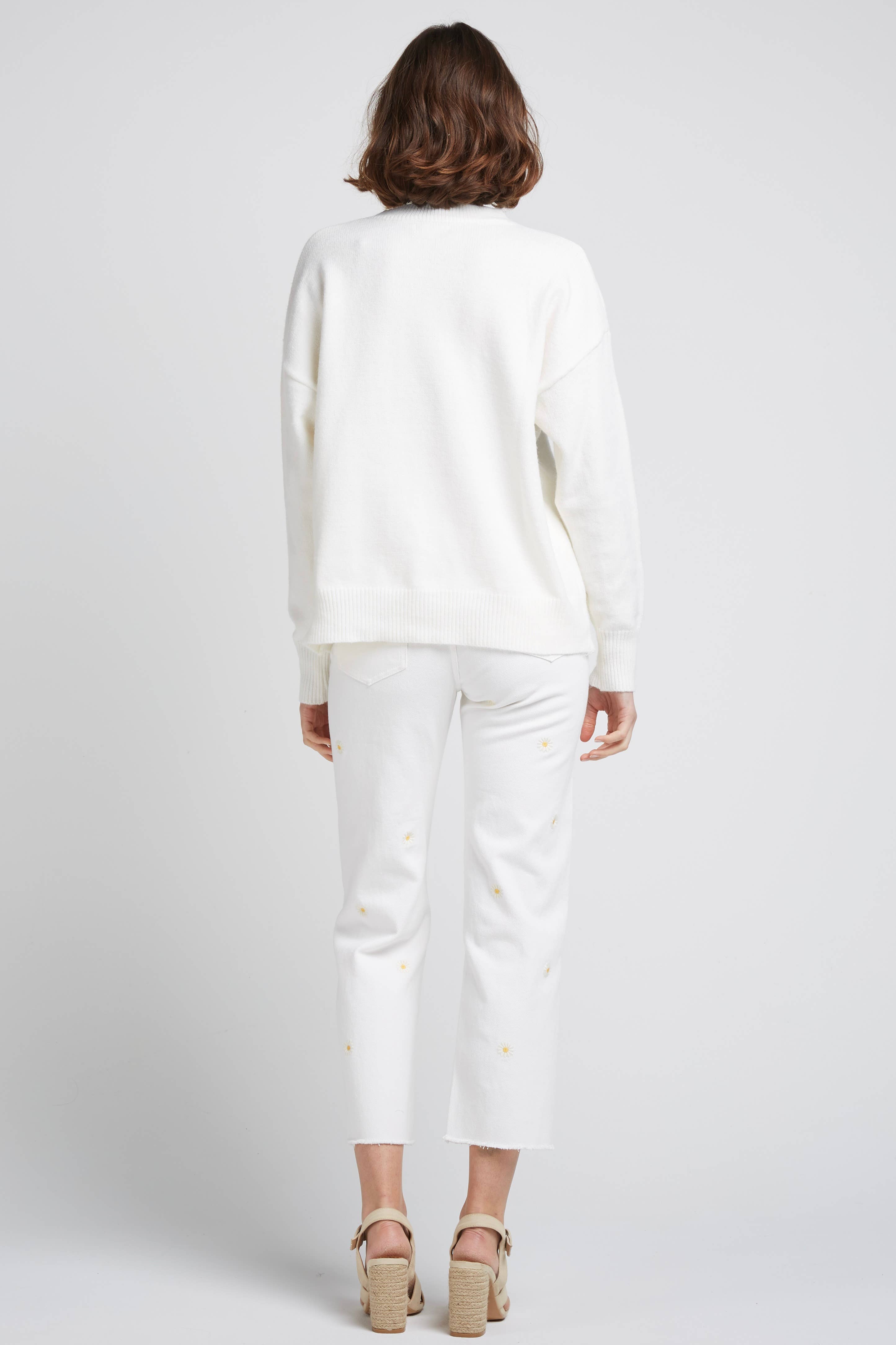 Andy & Lucy - Wholesale Jeans - Women's - BIRKIN - Jeans with embroidered daisies11