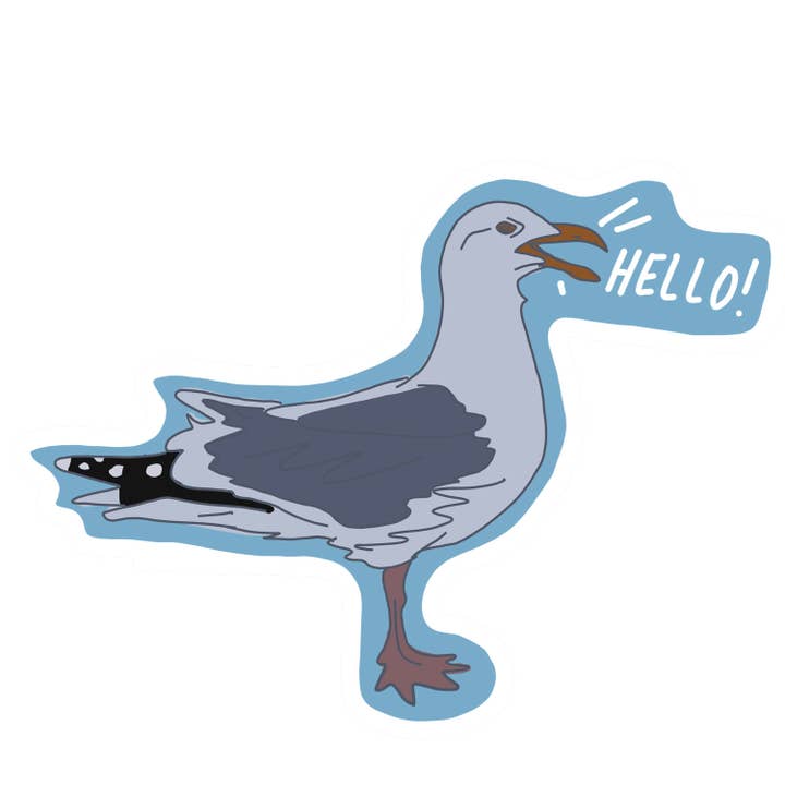 Seagull Sticker for wholesale by La Familia Green