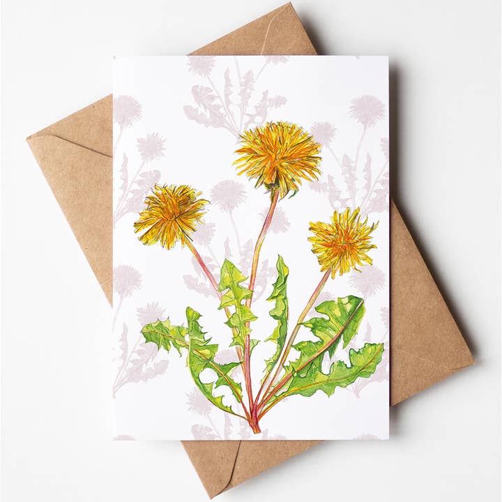 Dandelion Greeting Card for wholesale by Rachel Reynolds