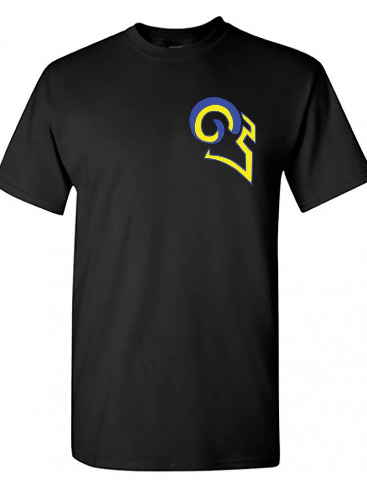 Lil Swrl 2 Tone Gul Blå Pkt Sort T for engroshandel hos Gods of Gridiron War