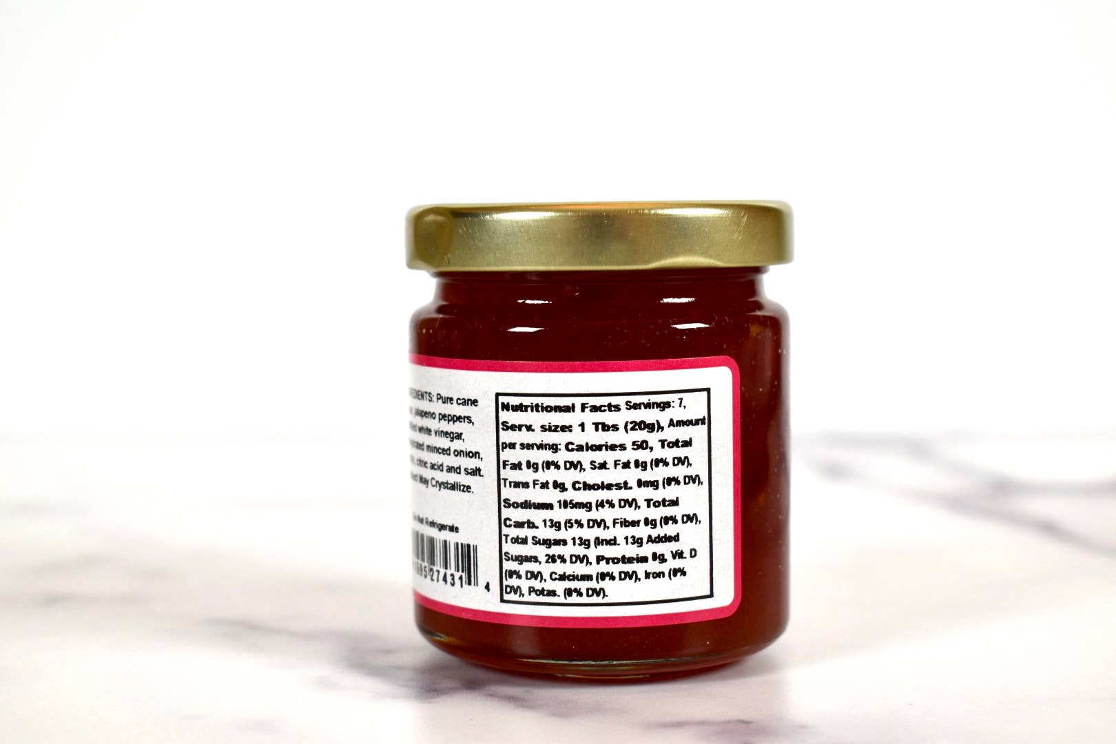 Sarah's Slow Jam – wholesale Jam/jelly – Jalapeño Pepper Jelly Mini Jar2