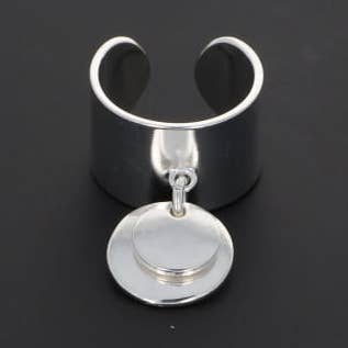No.139 - RING double discs for wholesale by SECRET DE CUIR